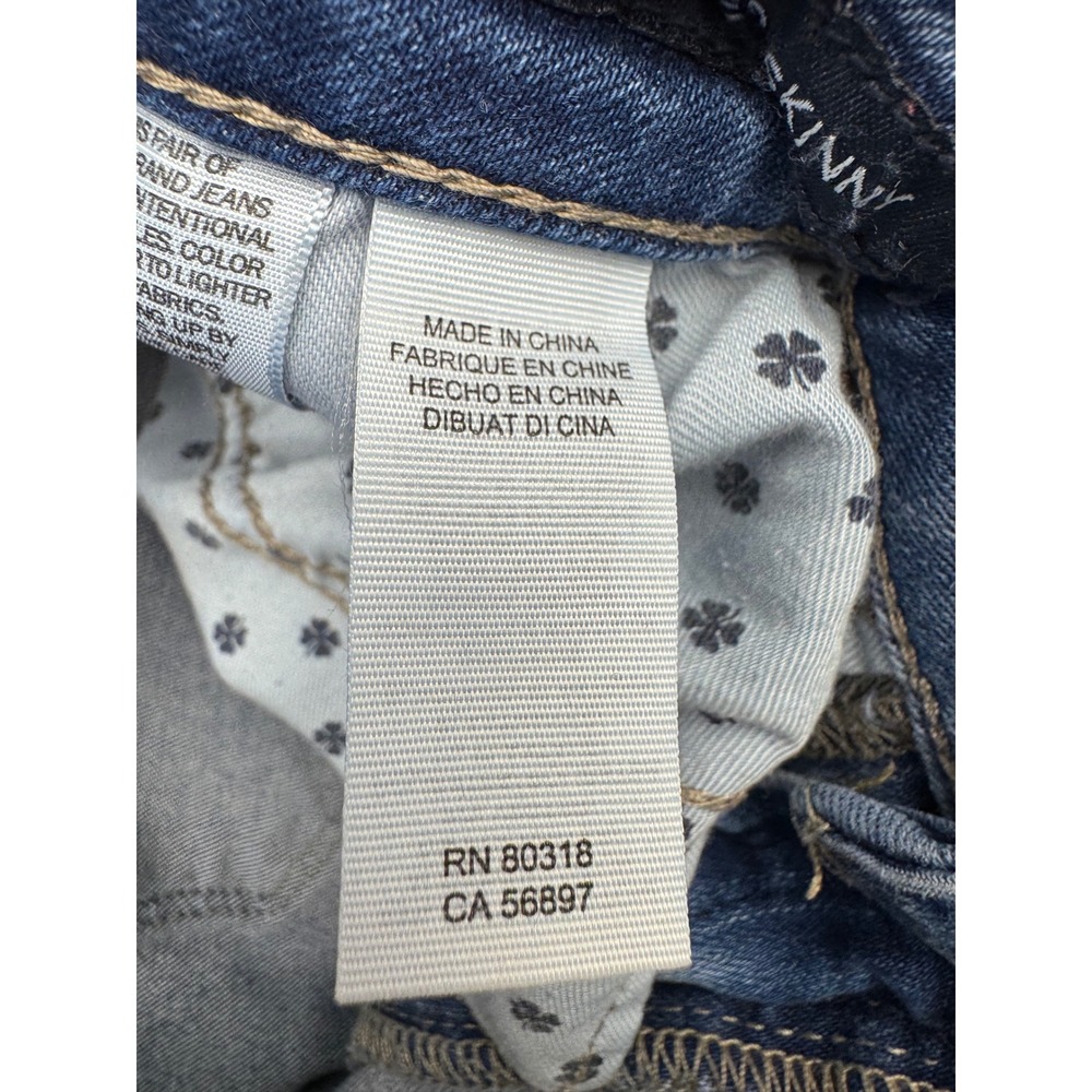 Lucky Brand Sasha Super Skinny Jeans Womens 4/27 Blue Mid Rise Denim - Picture 6 of 13
